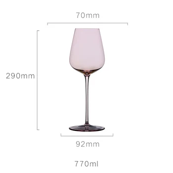 2 adet Flamingo cam kırmızı şarap şişesi Drinkware Hediye sevgililer Günü Düğün Kadeh Pembe Moda Sanat kırmızı şarap bardağı