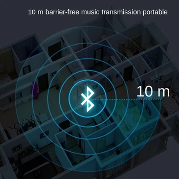 USB Bluetooth Alıcısı Verici Ses Bluetooth 5.0 Adaptörü için Araba PC TV HD HıFı Reseptör Kablosuz Adaptör LCD 3.5 MM AUX