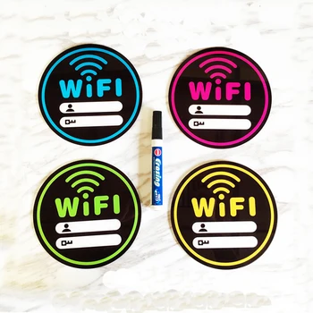 WİFİ Şifre Kurulu, Akrilik WİFİ logo çıkartması, Ücretsiz WİFİ Bölge Hesap Numarası Şifre İşareti Etiket