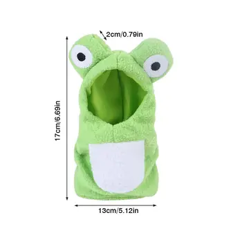 Pet Kuş Giysileri Papağan Kurbağa Hoodie Kostüm Küçük Kurbağa Orijinal El yapımı Özel Kuş Giysileri kapüşonlu süveter Küçük Kurbağa