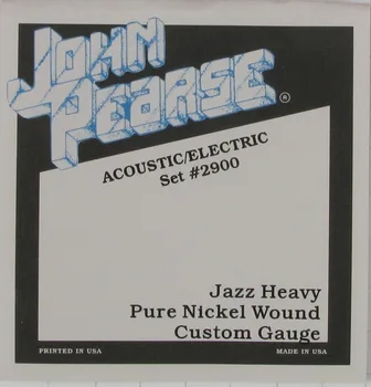 John Pearse Saf Nikel Yara Caz Akustik / Elektro Gitar Dizeleri, Caz Gitar