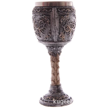 1 ADET Retro Gotik İskelet Kol Kadeh Yüksek ayak Kupa Kafatası Kadeh Pençe Kadeh Sihirli Antika Cam Şarap Bardağı Bar Pub İçin çay bardağı