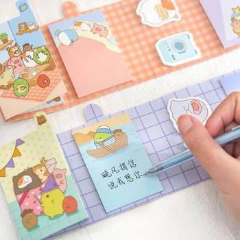 1 Paket Kawaii Anime Sumikko Gurashi Memo Pad Yapışkan Notlar Yapılacaklar Listesi Planlayıcısı Sticker okul ofis dekorasyonu Not Defteri Kırtasiye