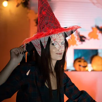 Cadı şapkası Cadılar Bayramı Süslemeleri Cadılar Bayramı Sihirbazı Şapka Kostüm Aksesuarları Cadılar Bayramı Şapka Cosplay Sahne Performansı Karnaval