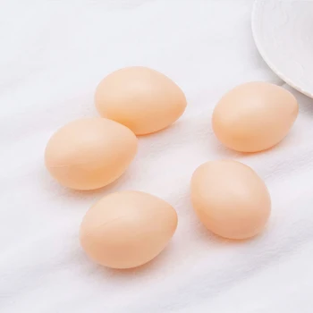 5 adet Plastik Sahte Kukla Yumurta Tavuk Kümes Hayvanları Tavuk Katmanlı Coop Kuluçka Simülasyon-F1FB
