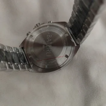 Erkek İzle Japon VK Chronograph hareketi Kuvars kol saati Katı Tam Paslanmaz Çelik erkek Saat Katlanır toka A185