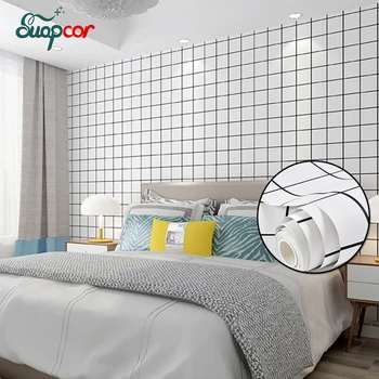Kendinden Yapışkanlı Yatak Odası PVC su geçirmez duvar çıkartması Yurt Odası Dekorasyon Duvar Kağıdı Mobilya dolap kapağı Yenileme Sticker