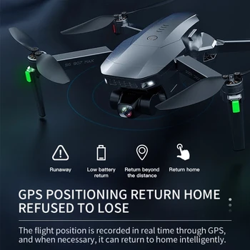 SG907 MAX Drone 4k HD Profesyonel Drone Kamera ile 3-Axis Gimbal Fırçasız 5G Wifi GPS Optik Akış rc dört pervaneli helikopter yetişkin İçin