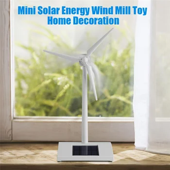 Güneş Enerjisi Rüzgar Değirmeni, Eğlenceli Eğitim Bilimi Öğretim Aracı Ev Dekorasyon (Beyaz)
