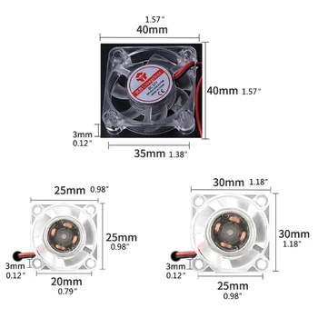 2510 3010 4010 Soğutma Fanı LED Fan 12V 24V sessiz ışık hidrolik rulman Fan sessiz soğutucu soğutucu 3D Yazıcı parçaları