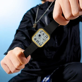 SANDA İzle Adam Spor Su Geçirmez Dijital El Saat Kronometre Kol Saati Trend Ürünleri Askeri Erkekler Taktik Orijinal İzle
