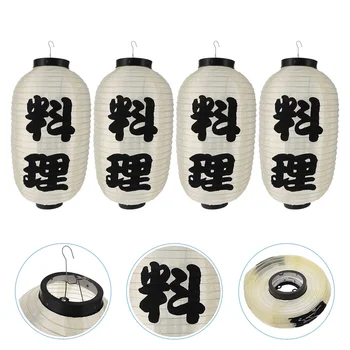 Fener Fenerler Japon Asılı Suşi Restoran Bar Kağıt Çin Ramen Dekoratif Dekorasyon Lamba Tarzı İpek Geleneksel