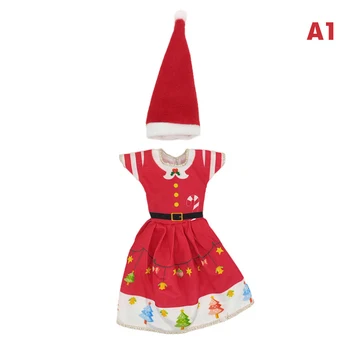 Yeni Stil Moda Noel Elbise Kıyafet Elbise Şapka 11 inç 30cm Bebek Noel Elbise Kıyafet Giysileri Bebek Aksesuarları
