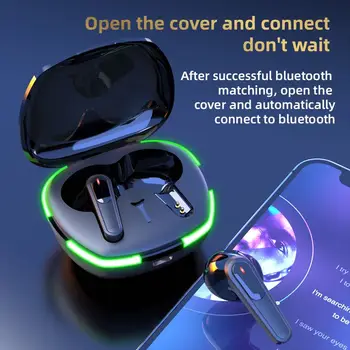 PRO 60 TWS Bluetooth Kulaklık Çift Kulaklık Kulak Mini Dokunmatik Spor kablosuz bluetooth Gürültü Azaltma oyun kulaklığı