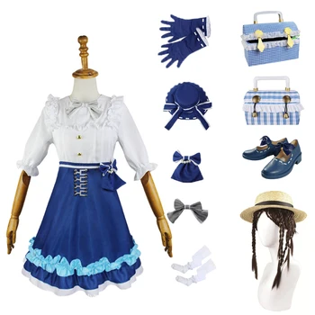 Oyun Kimlik Ⅴ Emma Woods Coplay Kostümleri Figue Bahçıvan Elbise Boudoir Rüya Etek Lolita Elbiseler Cadılar Bayramı RolePlay