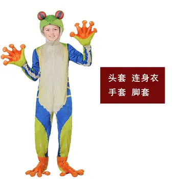 Cadılar bayramı çocuk Günü Sahne Performansı çocuk Hayvan Cos Kurbağa Ağacı Kurbağa Ok Kurbağa Cosplay Kostüm