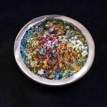 10-11cm 1 adet Doğal Taşlar Gökkuşağı Kristal Bizmut Cevheri Bereket mineral örneği Koleksiyonu