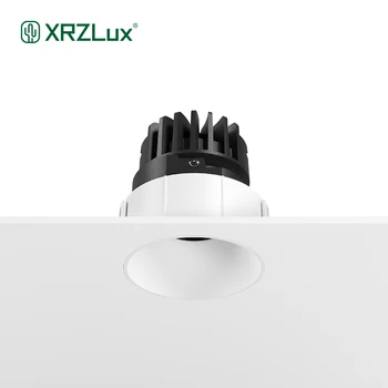 XRZLux Led gömme aydınlatma 8 W 10 W gömme montaj tavan ışık parlama önleyici tavan spot AC110-220V Trimless gömme aydınlatma