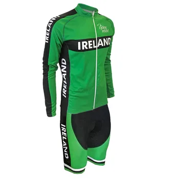 2022 Yeşil İrlanda Milli Takımı Bisiklet Skinsuit Bodysuit Yaz Bisiklet Formaları Seti Yarış Giyim Tulum MTB Maillot
