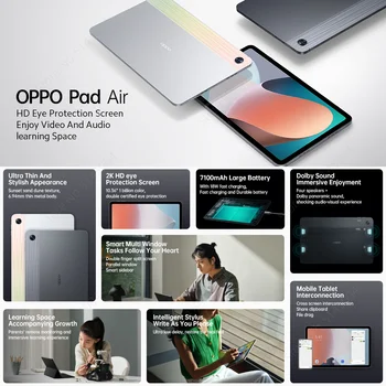 OPPO Pad Hava Tablet 4GB 64GB Snapdragon 680 Octa Çekirdek 10.36