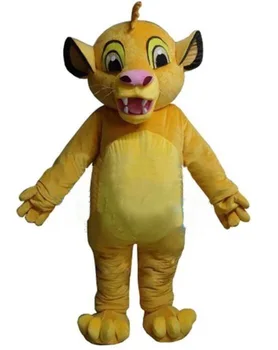Yeni Aslan Kral Simba Maskot Kostüm Fantezi Kostüm Anime Cosplay Kitleri Cadılar Bayramı partisi olay için