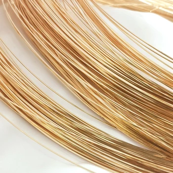 1m toplu bakır tel paketi 14K Altın Kare Altın Tel DIY el takı saç aksesuarları bağlantı temel aksesuarları malzemeleri