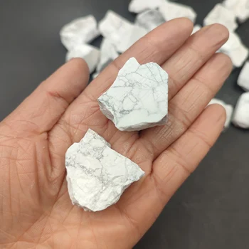 1 adet Doğal Beyaz Howlite Ham Taş Kaba Kuvars Kristal Reiki Şifa Taş Mineral örneği Ev Dekorasyon