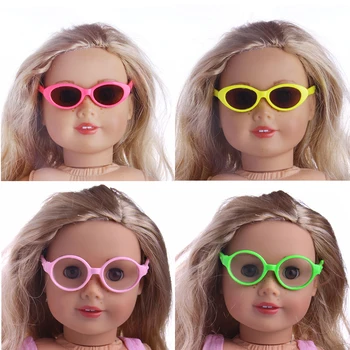 Terfi! Güneş gözlüğü Fit 18 İnç Amerikan ve 43 CM Bebek oyuncak bebek giysileri Aksesuarları, kız Oyuncakları, Bizim Nesil, doğum günü hediyesi
