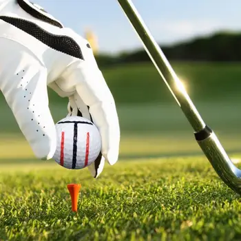 Golf Üçlü Çizgi Klip Üçlü Astar Hizalama Aracı Erkekler Kadınlar İçin Golf Topu Düz Çizgi Astar Çizim İşaretleme Hizalama Koyarak