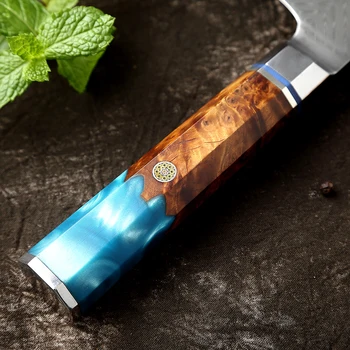 XITUO 6 İnç kemiksi saplı bıçak Japon Şam Çelik Kesim Et Profesyonel Seçim Kemik Dilimleme Mutfak Şefi Çok Keskin Pişirme Aracı