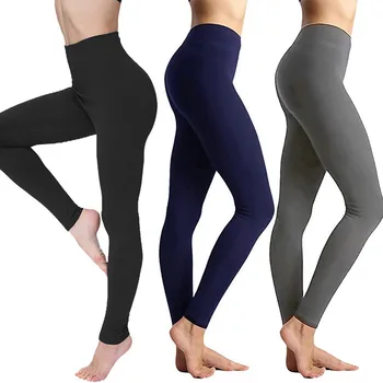 Kadın Bel Karın Kontrol Tayt Sıkıştırma Yüksek Bel Spor Yoga Pantolon Egzersiz Zayıflama Katı Tayt Artı Boyutu