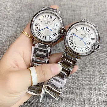 PABLO RAEZ Lüks Paslanmaz Çelik sevgili saati Yüksek Kaliteli Erkek Kadın Kol Saatleri Hakiki Deri Severler Moda Popüler Saat