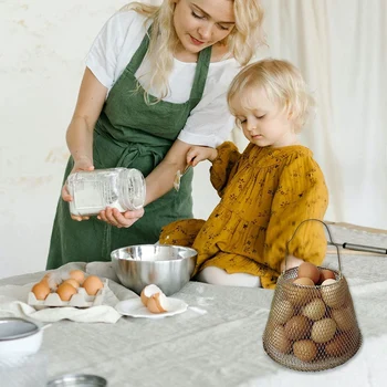 LJL-Yumurta Sepeti, Taze Yumurtalar için Katlanabilir Mini Yumurta Saklama-Yumurtaları Taşımak ve Toplamak için Yumurtaları Kolayca Yükleyebilir