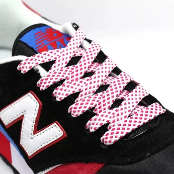 Iki renkli Düz Ayakkabı Bağı Moda Polyester Sneaker Ayakkabı Dantel Renk Damalı Çift Katmanlı İçi Boş Düz Ayakabı 100/120/140CM PD
