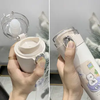 320 ml Stanley Termos şişe Paslanmaz Çelik Su Şişesi Sevimli Ayı Mini Termos Kahve Vakum Şişeler Çay Süt Çocuk Hediye