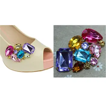 4 Stilleri Kristal Ayakkabı Toka Klipler Gelin Charm Dekor Moda Ayakkabı Aksesuarları Yeni Kadın Ayakkabı Dekorasyon