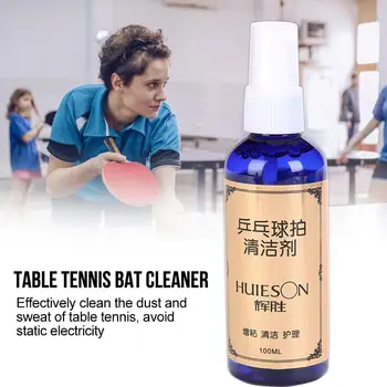 100ml Masa Tenisi Sıvı Temizleyici Okul tenis masası Deterjan Raketi Temizleme Kırtasiye Bakım Malzemeleri