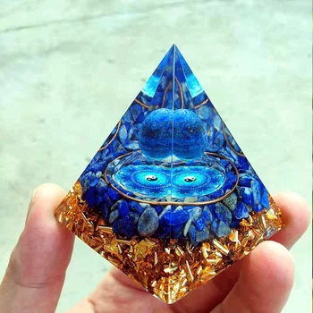 Doğal Kristaller orgonit piramidi Enerji Jeneratörü Orgon Şifa Reiki Çakra Meditasyon Süsler El Sanatları Ev Sanat Dekorasyon