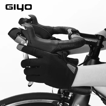 Kış Sporları bisiklet eldiveni Bisiklet Spor Bisiklet Eldiven MTB Tam Uzun Parmak dokunmatik ekran eldiveni Erkek Kadın Guantes Ciclismo