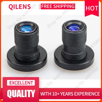 QİLENS M7 düğme Lens FL 12mm İğne Deliği 1/3 CCD Diyaframlı F2. 0 Mini CCTV HD 1 Megapiksel Güvenlik Kameraları için