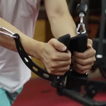Spor Aşağı Çekin T gidon ayarlanabilir Kürek yüksek aşağı çekin Bar Kasnak kablo makinesi Kolu Kavrama Spor Ekipmanları Geri Eğitmen