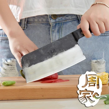 Ücretsiz Kargo El Yapımı Klip Çelik Mutfak Kesme Bıçağı Ev Çok Fonksiyonlu Pişirme Dilimleme Bıçakları Dövme Şef Cleaver