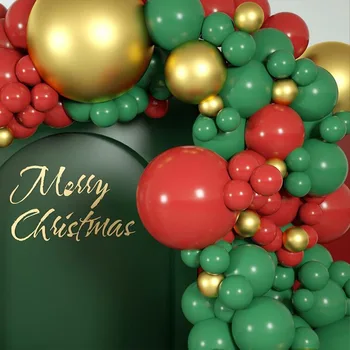 53-200 adet yeni Noel balon takım elbise Aile tatil parti Dekoratif atmosfer düzenleme Kırmızı yeşil altın balon takım elbise