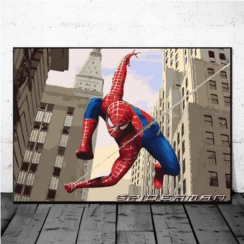 Süper kahraman Örümcek Adam Örümcek Adam Tuval Resimleri Marvel Anime Posterler ve Baskılar duvar sanat resmi Oturma Odası Ev Dekorasyon için