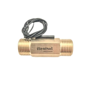 USG-FS21TA Akış Sensörü Anahtarı küçük indükleme anahtarı Pirinç Yerçekimi Sensörü Anahtarı 1.5-12L/dak DC24V 10W 2 telli Saier Sensörü iSentrol