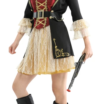 Kadınlar için cadılar bayramı Kostümleri Kaptan Karayip Korsanları Jack Sparrow Korsan Yetişkin Kadın Karnaval Cosplay süslü elbise