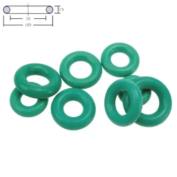 Yeşil FKM Flor Kauçuk O Ring O-Ring Yağ Sızdırmazlık Contası CS 3.1 mm OD 10-70mm
