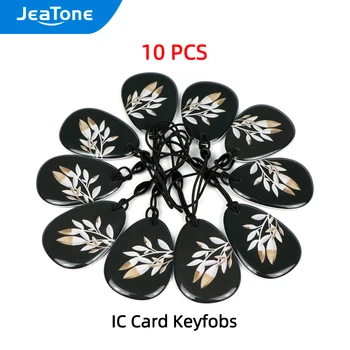 JeaTone 13.5 MHz RFIC/125KHz RFID Kart Akıllı Keyfobs Ev Daire Erişim Kontrolü Görüntülü interkom sistemi