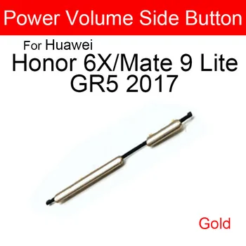 Güç Ses Yan Düğmeler Anahtar Huawei Onur İçin 6X Yan Düğmeler Huawei Mate 9 Lite İçin GR5 2017 Lite Güç Ses Tuşları Tamir
