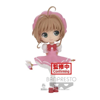 Stokta Banpresto Q Posket Kınomoto Sakura Cardcaptor Sakura Elbise Anime şekilli kalıp Eylem Kawaii Bebek çocuk Oyuncakları Hediye